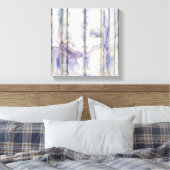 Waterverf Violet Free Expression Canvas Afdruk (Insitu (Slaapkamer))