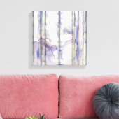 Waterverf Violet Free Expression Canvas Afdruk (Insitu (Woonkamer))