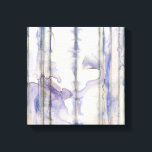 Waterverf Violet Free Expression Canvas Afdruk<br><div class="desc">Deze geweldige vrije expressie werk van Jennifer Goldberger is een violette waterverf vol leven. De zwarte lijnen lopen verticaal in het stuk, en de violetdruppels strekken zich uit van hen als golven in een meer. Een prachtige afdruk die goed zou passen op een aantal Zazzle-producten. Bestel er vandaag nog een!...</div>