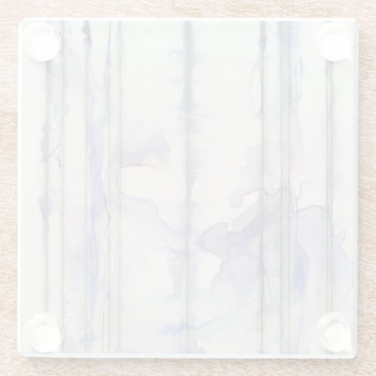 Waterverf Violet Free Expression Glazen Onderzetter (Achterkant)