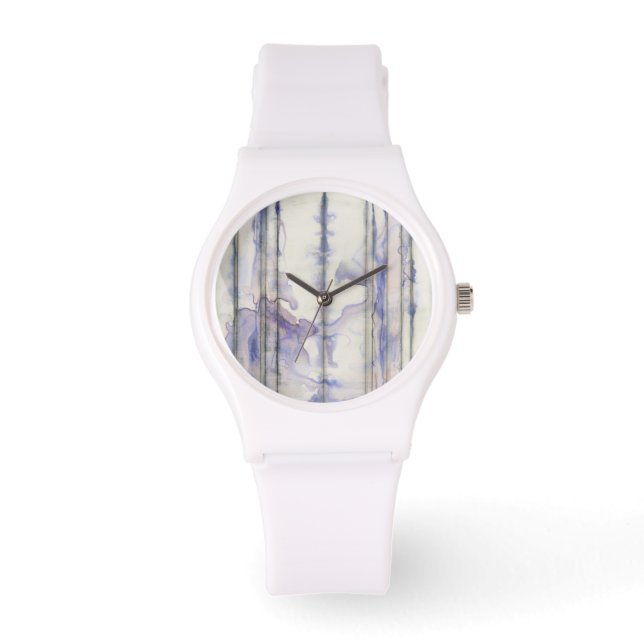 Waterverf Violet Free Expression Horloge (Voorkant)