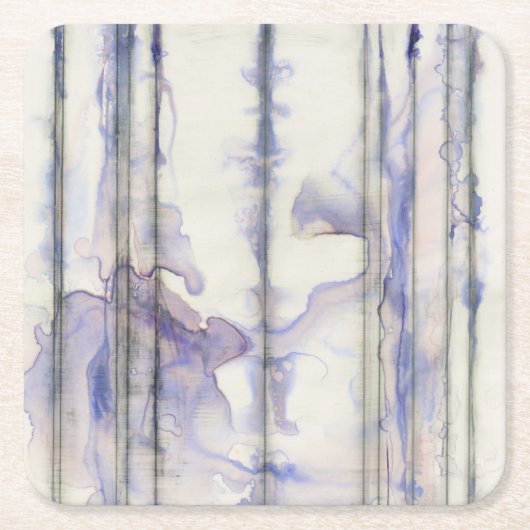 Waterverf Violet Free Expression Kartonnen Onderzetters (Voorkant)