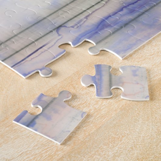 Waterverf Violet Free Expression Legpuzzel (Zijkant)