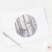 Waterverf Violet Free Expression Ronde Sticker (Envelop)