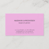 Waterverf Violet Lila bloemen Visitekaartje (Achterkant)