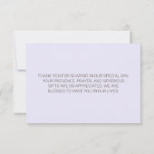 Waterverf Violet Rozen Bedankkaart (Achterkant)