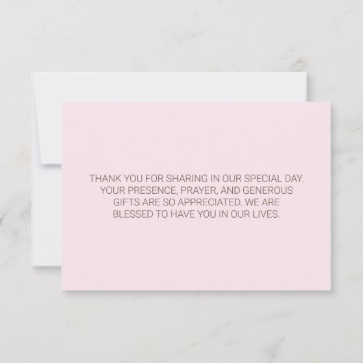 Waterverf Violet Rozen Hartelijk dank Bedankkaart (Achterkant)