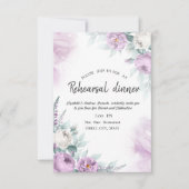 Waterverf Violet Rozen Stippen repetitie Kaart (Voorkant)