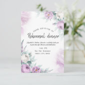 Waterverf Violet Rozen Stippen repetitie Kaart (Staand voorkant)