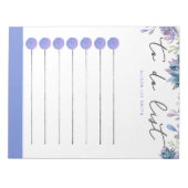 Waterverf violet Succulent Notitieblok (Voorkant)