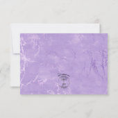 Waterverf Violets bruiloft Save the Date Kaart (Achterkant)