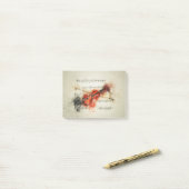 Waterverf Violin Post-it® Notes (Op bureau)