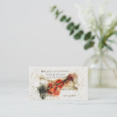 Waterverf Violin Visitekaartje (Staand voorkant)