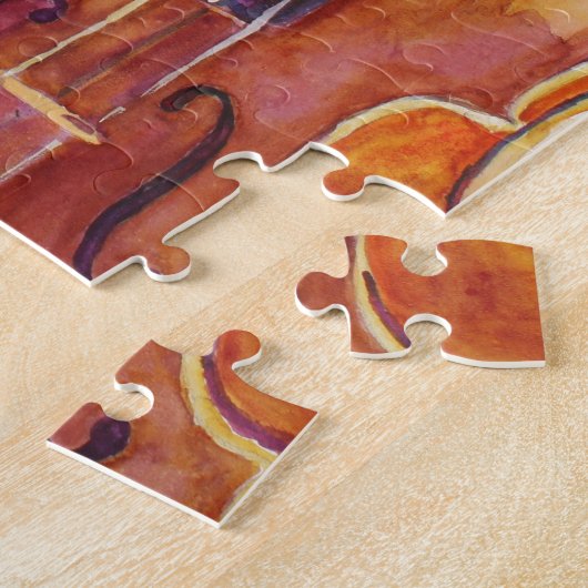 Waterverf Violins Legpuzzel (Zijkant)