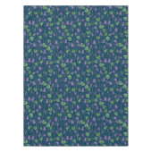 Waterverf viooltjes op blauw tafelkleed (Voorkant)
