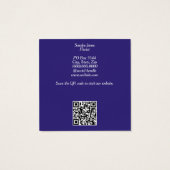 Waterverf Viooltjes Visitekaartjes (Achterkant)