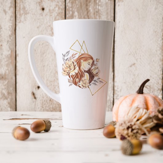 Waterverf Virgo Astrology Zodiac Sign | Monogram Latte Mok