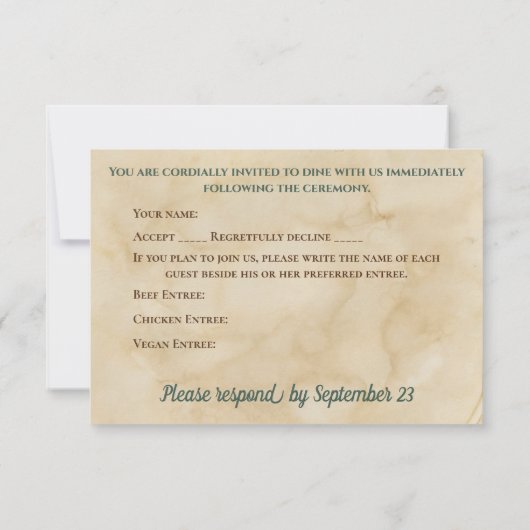  Waterverf Vis Opvang RSVP (Achterkant)