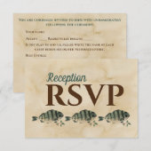  Waterverf Vis Opvang RSVP (Voorkant / Achterkant)