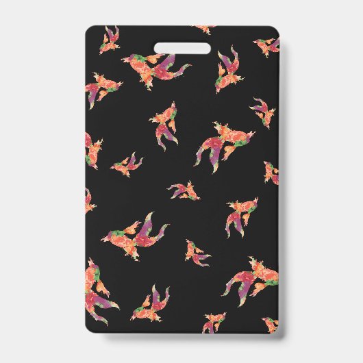 waterverf vis Teacher Hall Pass Badge (Voorkant)