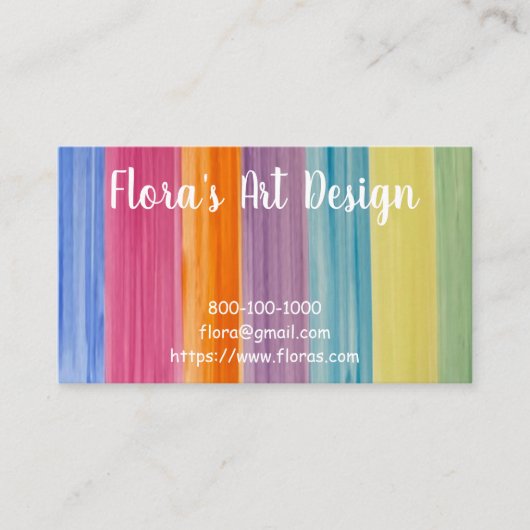 WATERVERF Visitekaartje (Voorkant)