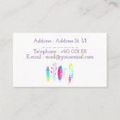 Waterverf Visitekaartje (Achterkant)