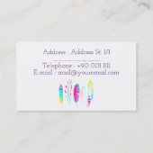 Waterverf Visitekaartje (Achterkant)