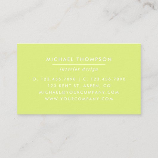 Waterverf Visitekaartje (Achterkant)