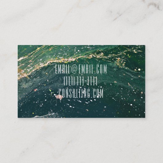 waterverf visitekaartje (Achterkant)