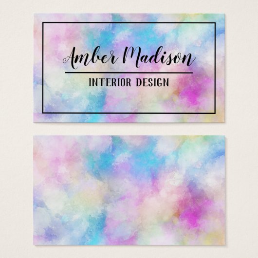 Waterverf Visitekaartje (Voorkant /achterkant)