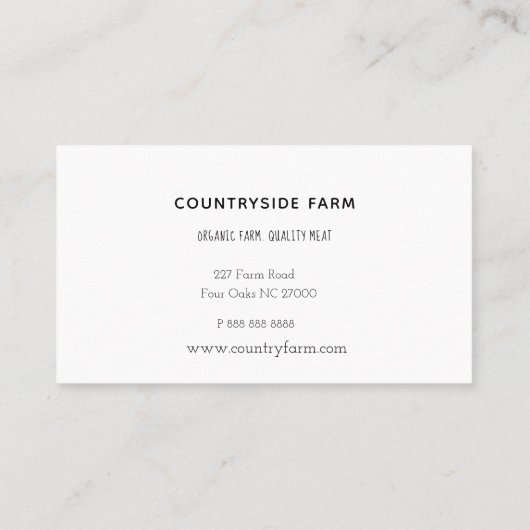 Waterverf Visitekaartje (Achterkant)