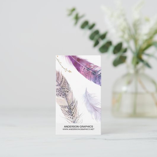 Waterverf Visitekaartje (Staand voorkant)