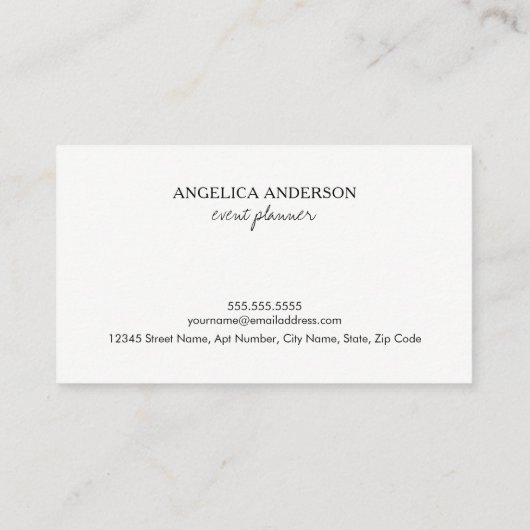 Waterverf Visitekaartje (Achterkant)