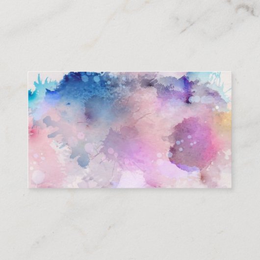 Waterverf Visitekaartje (Achterkant)