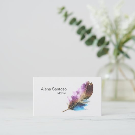 Waterverf Visitekaartje (Staand voorkant)