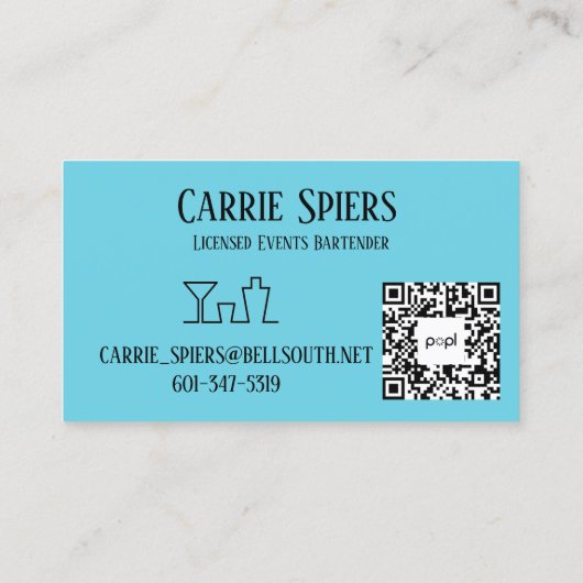 Waterverf Visitekaartje (Achterkant)