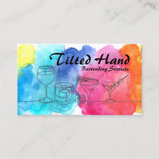 Waterverf Visitekaartje (Voorkant)