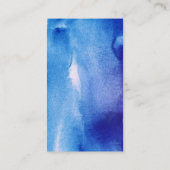 Waterverf Visitekaartje, blauwe dragonfly Modern Visitekaartje (Achterkant)