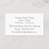 Waterverf Visitekaartje bosbes (Achterkant)