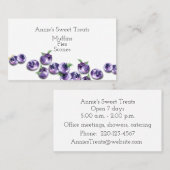 Waterverf Visitekaartje bosbes (Voorkant / Achterkant)