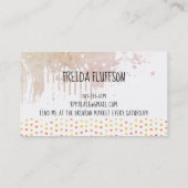 Waterverf visitekaartje brei- en haakwerk (Achterkant)