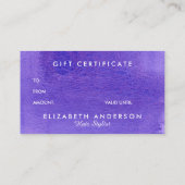 Waterverf visitekaartje geschenk (Achterkant)