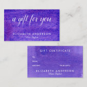 Waterverf visitekaartje geschenk (Voorkant / Achterkant)