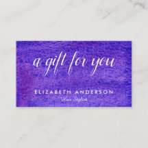 Waterverf visitekaartje geschenk