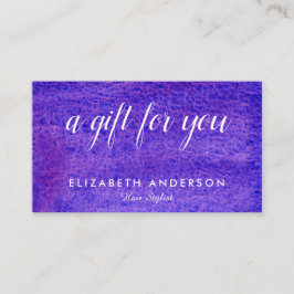 Waterverf visitekaartje geschenk