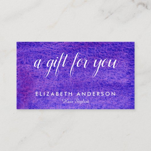 Waterverf visitekaartje geschenk (Voorkant)