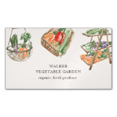 waterverf visitekaartje groenteteelt magnetisch visitekaartje (Voorkant)