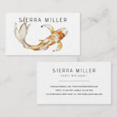 Waterverf visitekaartje koi (Voorkant / Achterkant)