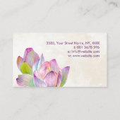 Waterverf Visitekaartje Lotus Flowers (Achterkant)