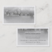 WATERVERF VISITEKAARTJE :: Modern trendy grijs (Voorkant / Achterkant)